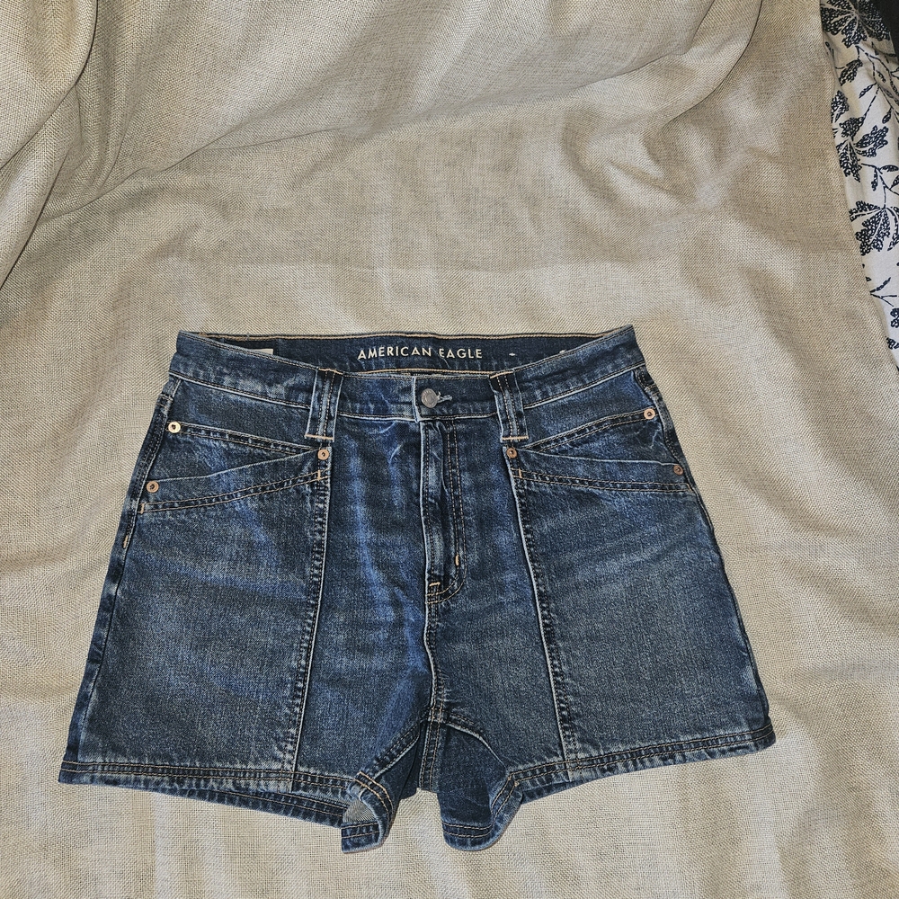 American Eagle Outfitters Blue Denim Women Shorts